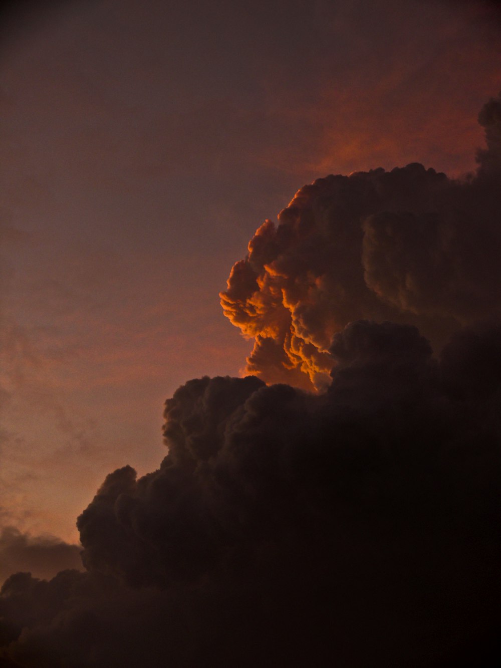 view of dark clouds