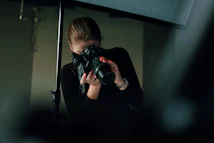 woman taking photo
