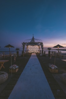 canopy near body of water