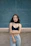 woman standing in front of wall