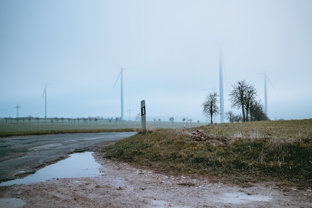 wind turbine vent on grass field