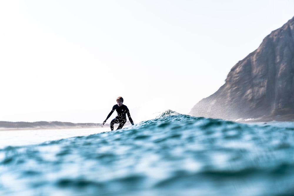 person surfboarding