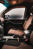 empty seat of vehicle