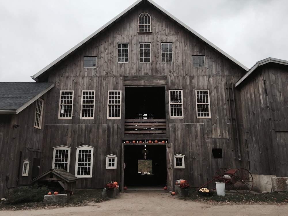 brown wooden house