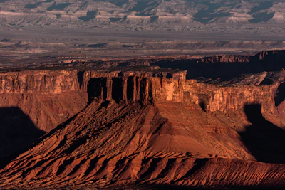 A breathtaking view of Elephant Rock at sunset with warm desert hues.