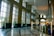 Bright and inviting wellness center lobby with natural light and plants.