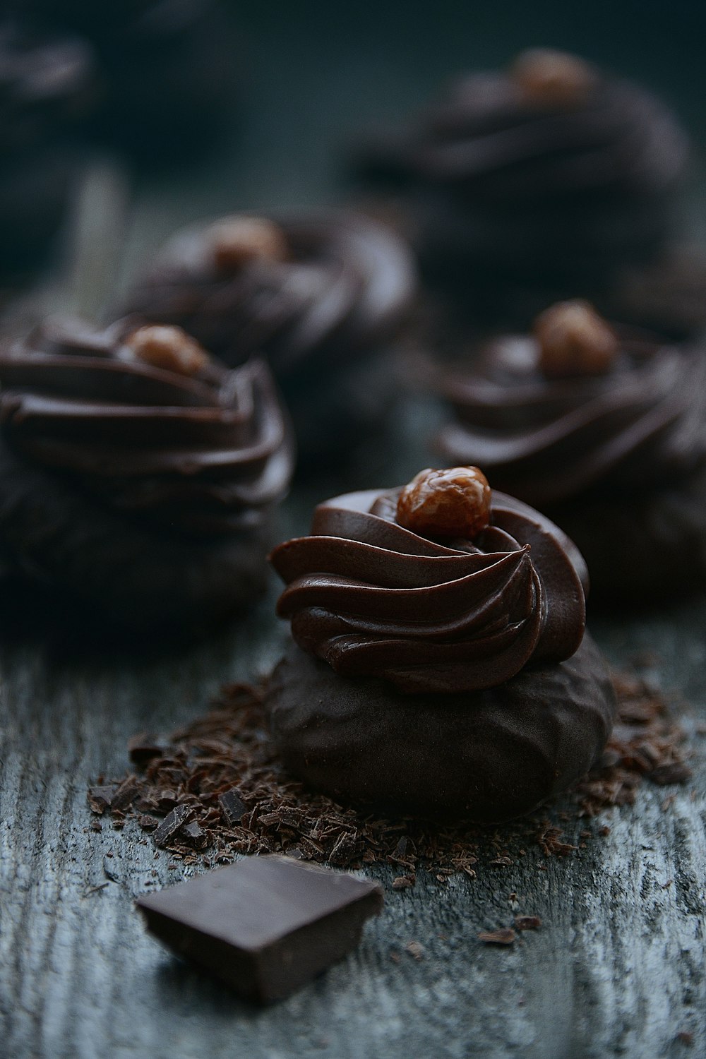 selective focus photography of chocolate