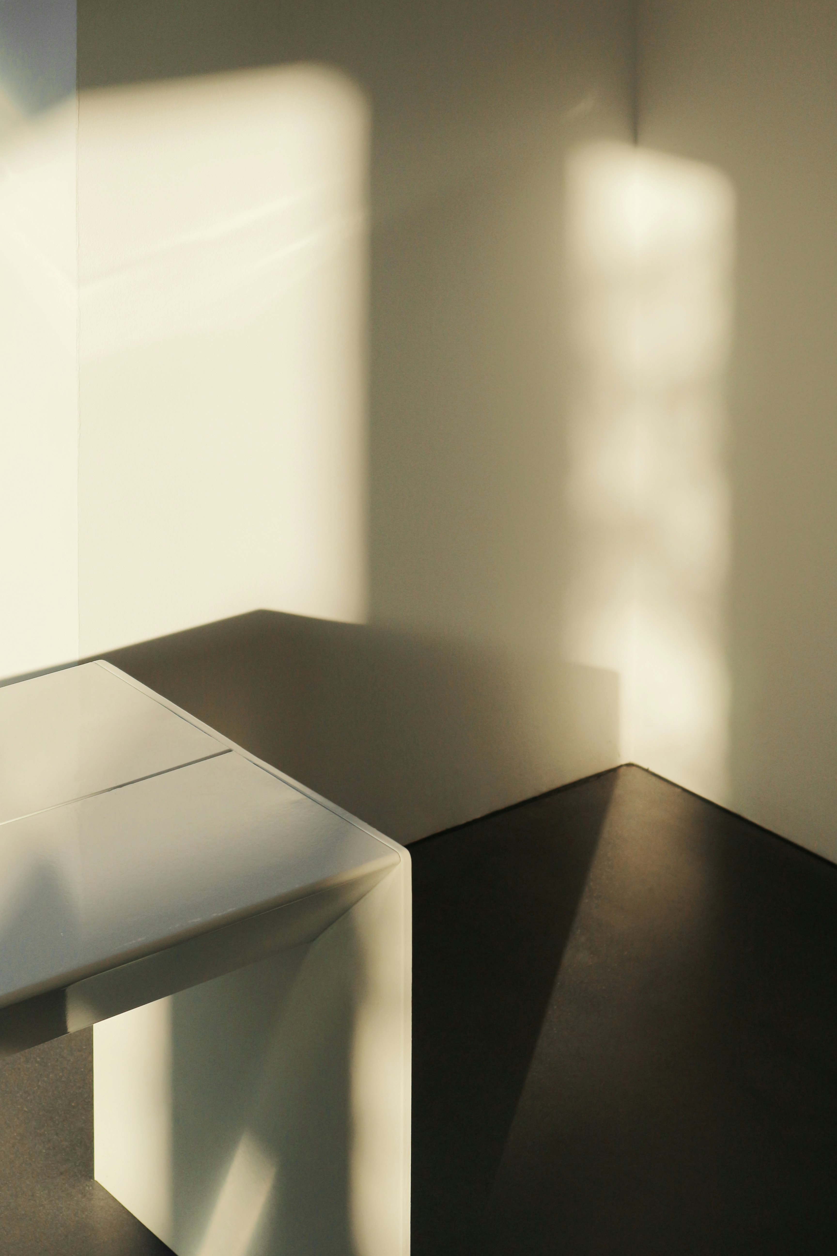 white wooden desk