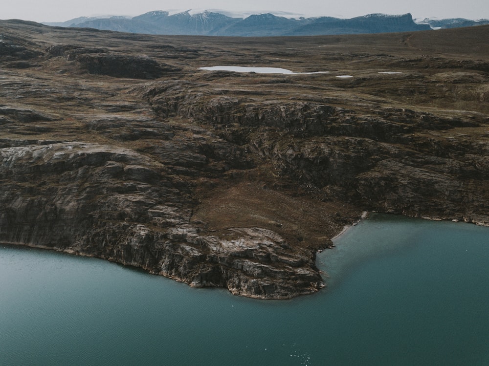 bird's eye photography of body of water