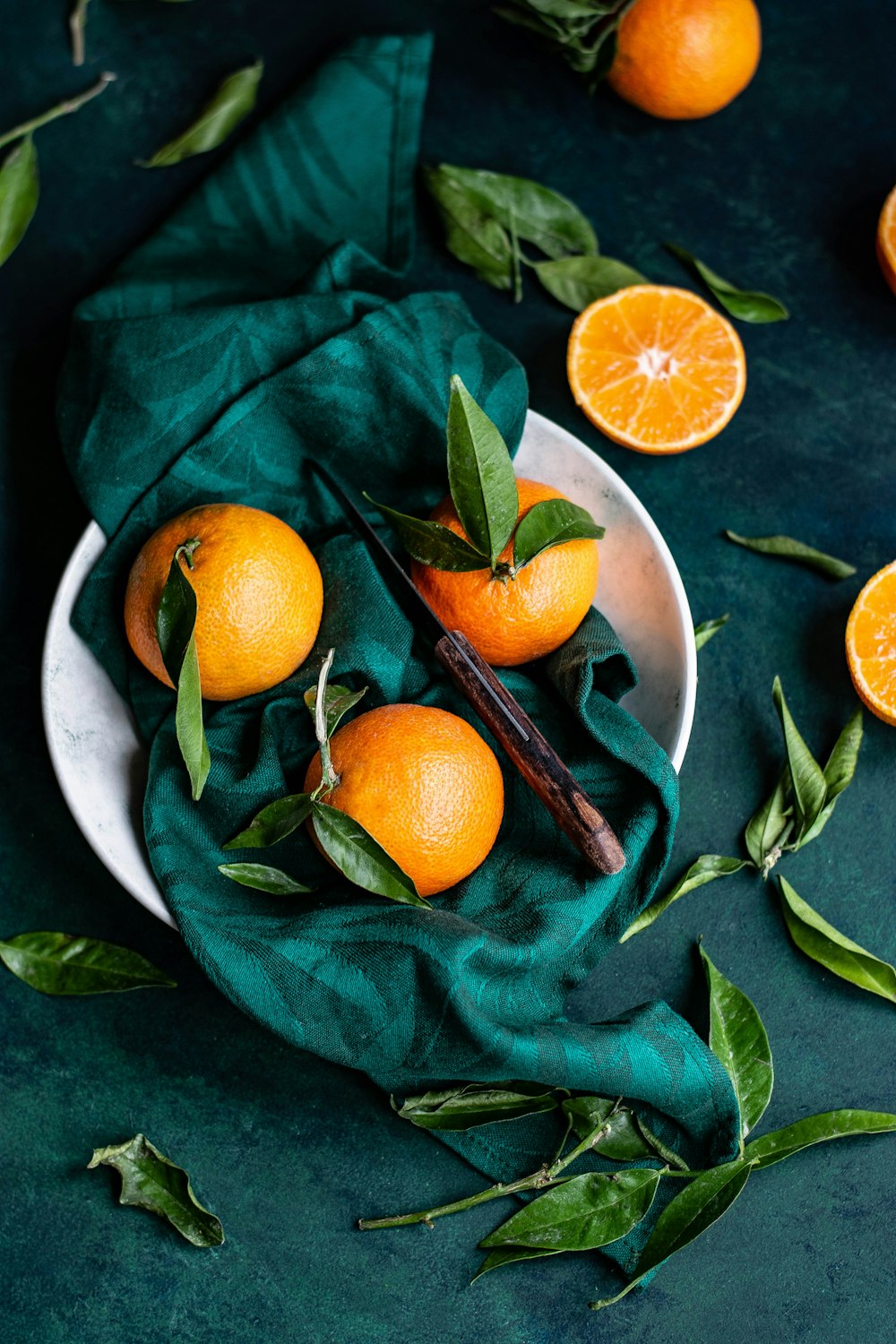 orangefarbene Früchte
