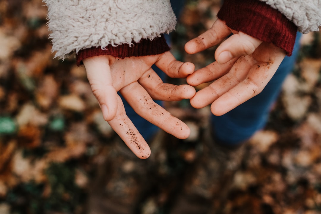 person showing hands