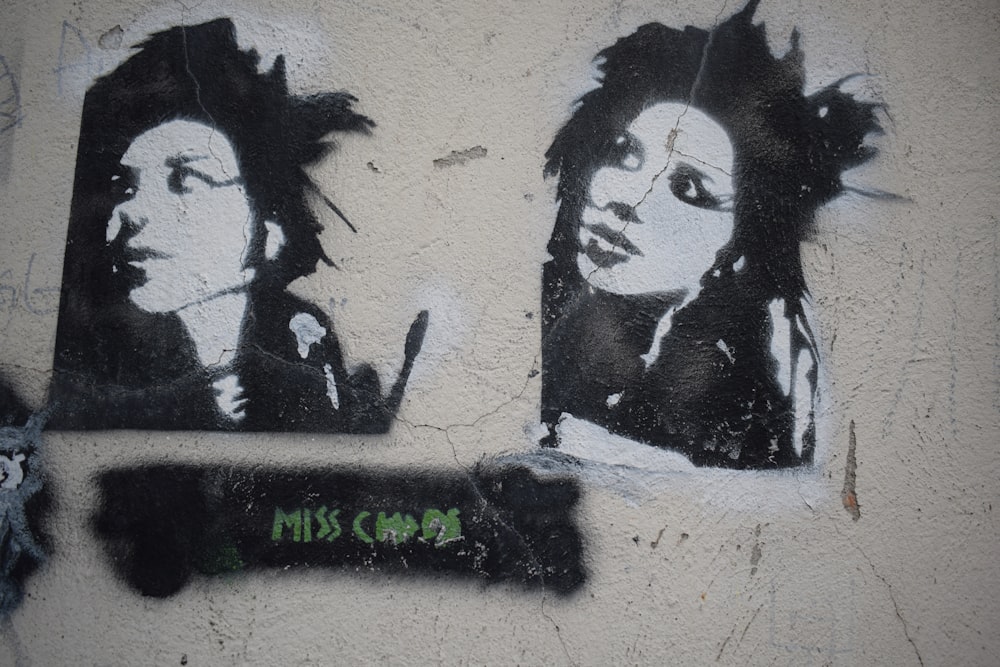 two Miss pop punk sticker on wall