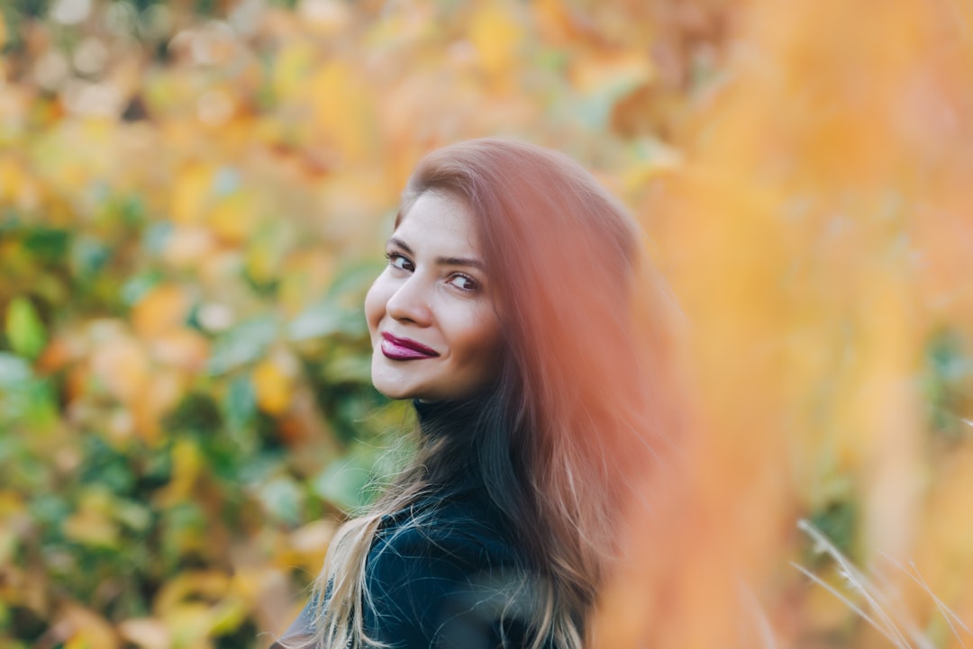 woman standing on garden