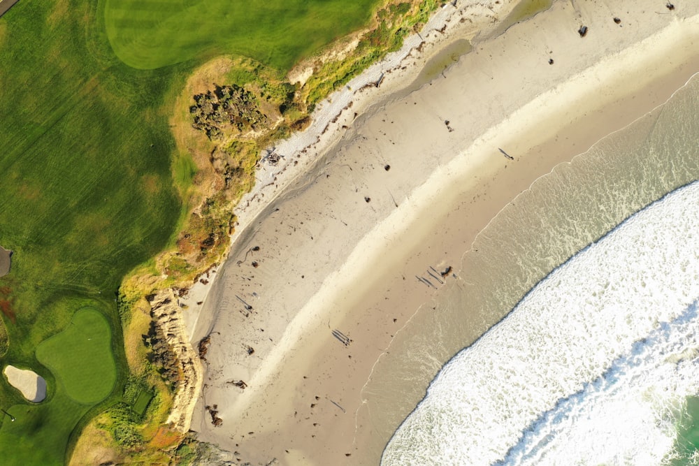 bird's eye photography of body of water