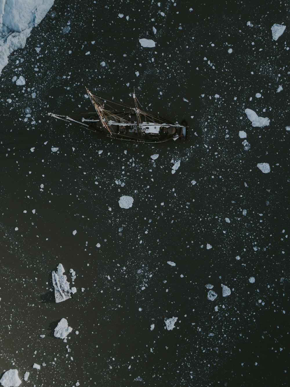 low angle photography of boat on body of water