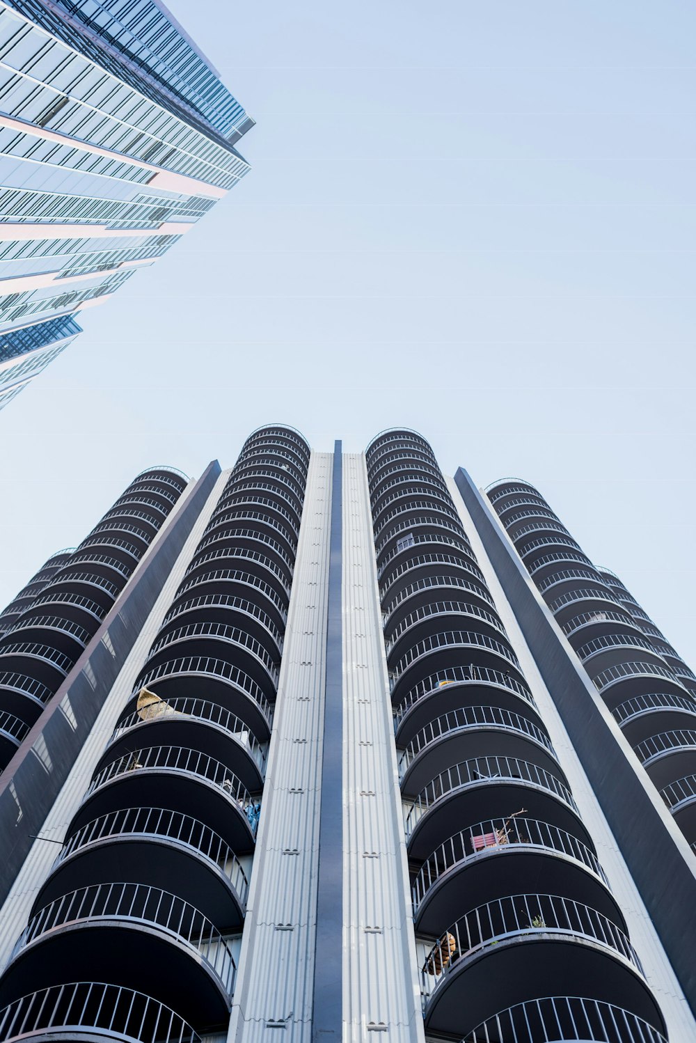 low-angle photography of high rise building