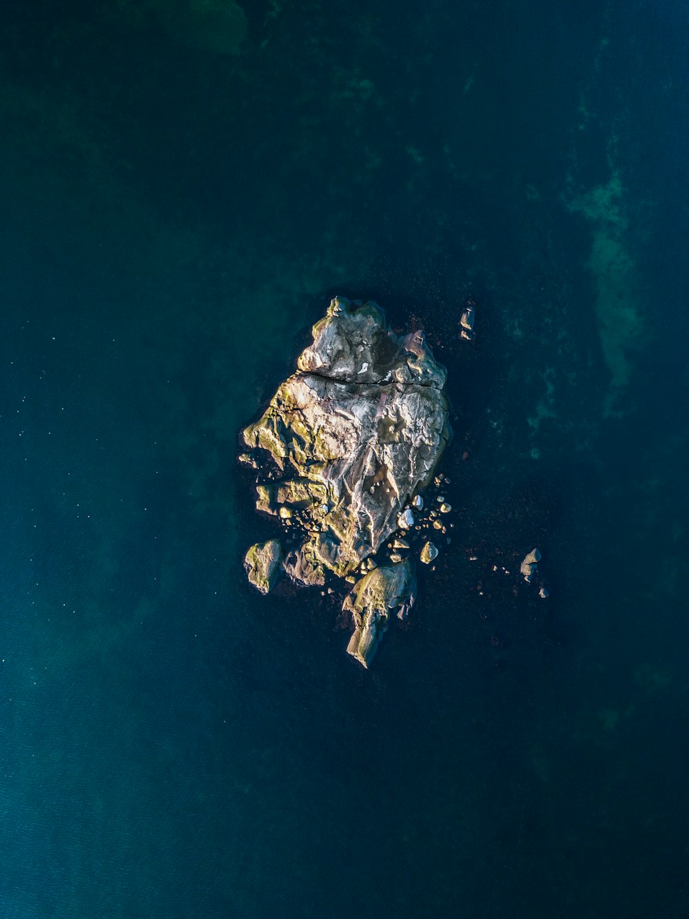 foto aérea da ilha