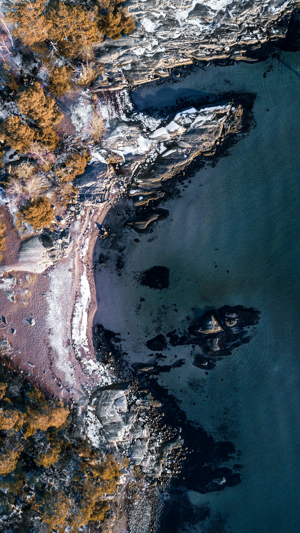 Fotografía aérea del mar