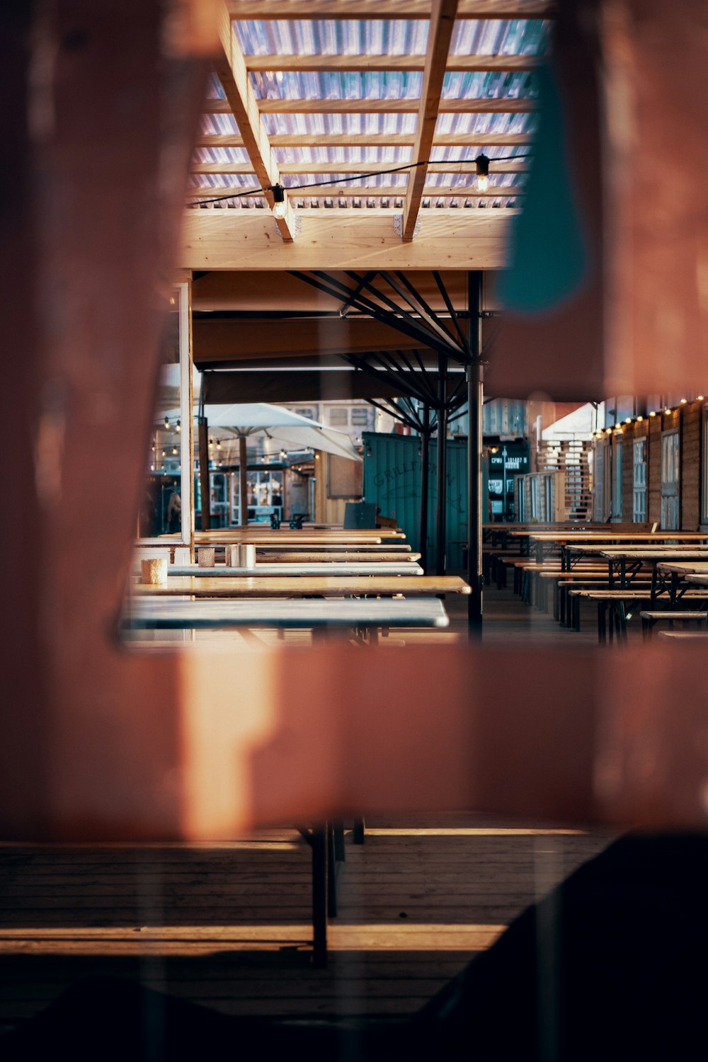 selective focus photo of brown table lot