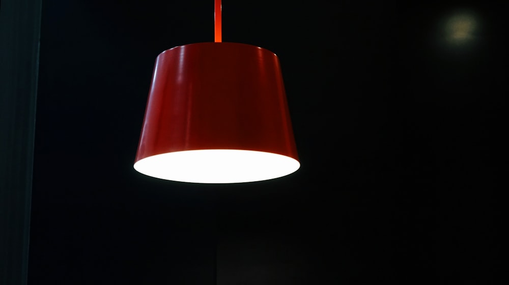 red pendant lamp