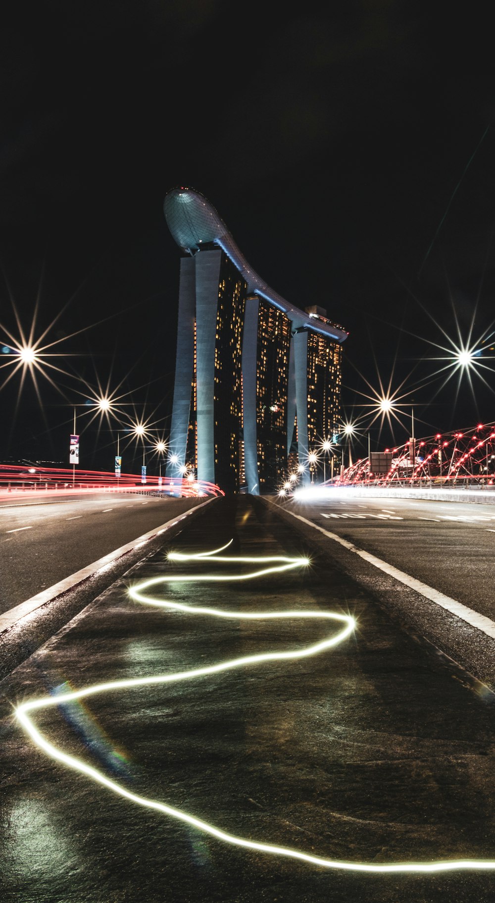 road with lights