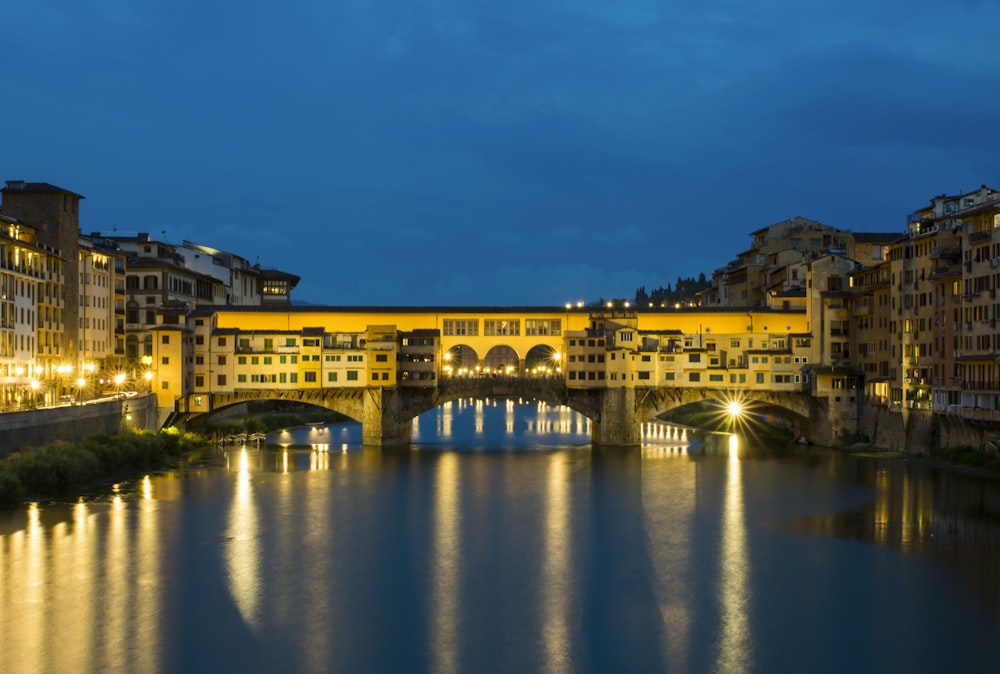 brown concrete bridge and building photography