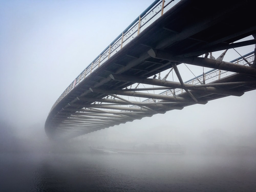 low angle photography of bridge