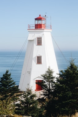 white lighthouse