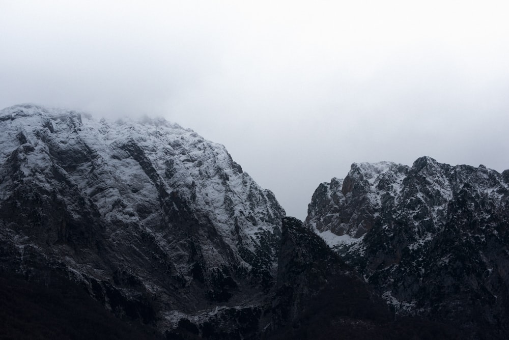 ice-capped mountain at daytime