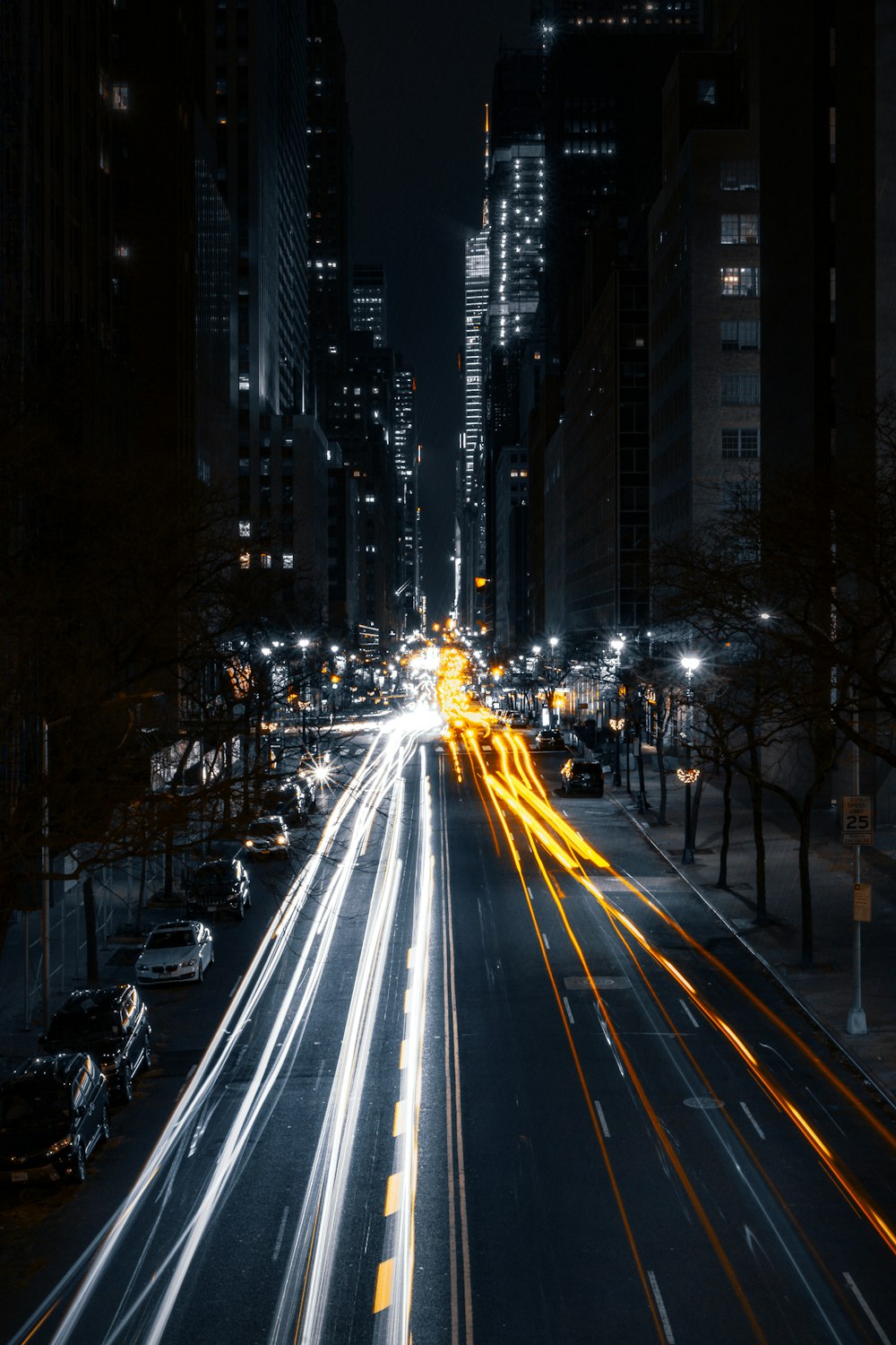 timelapse photography of car lights