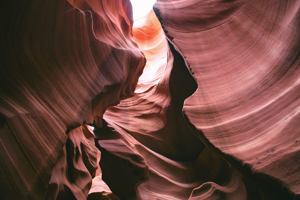 low angle photography of rock formations during daytime