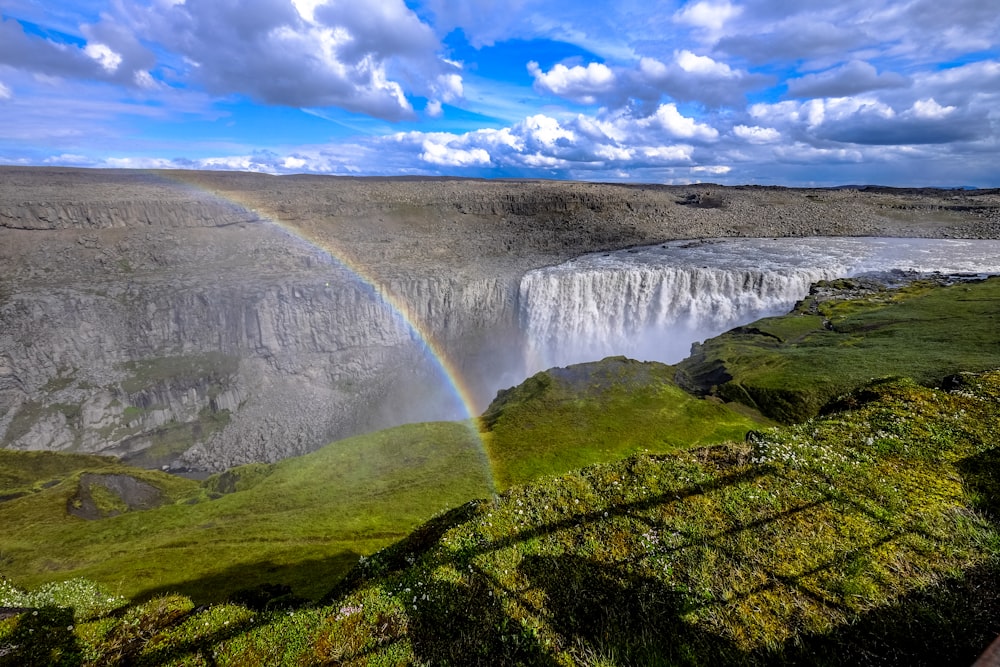 aerial view photography of waterfalls