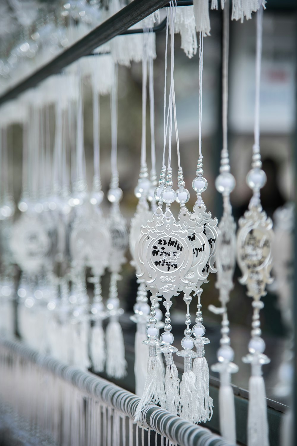 clear glass hanging decors