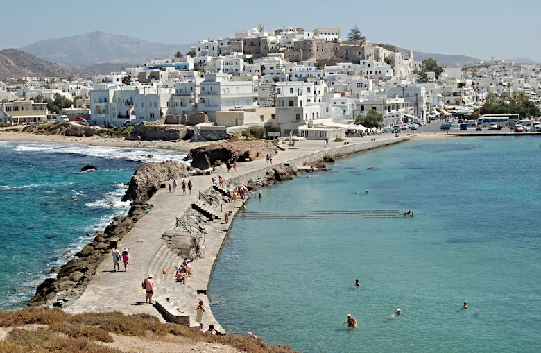 Naxos in de zomer