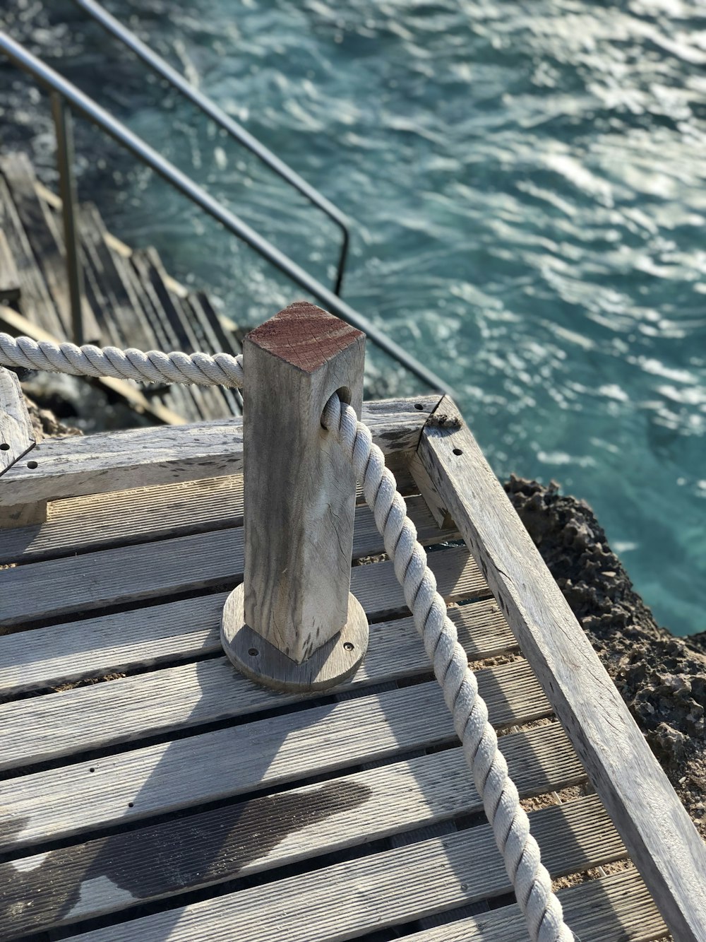 brown wooden dock