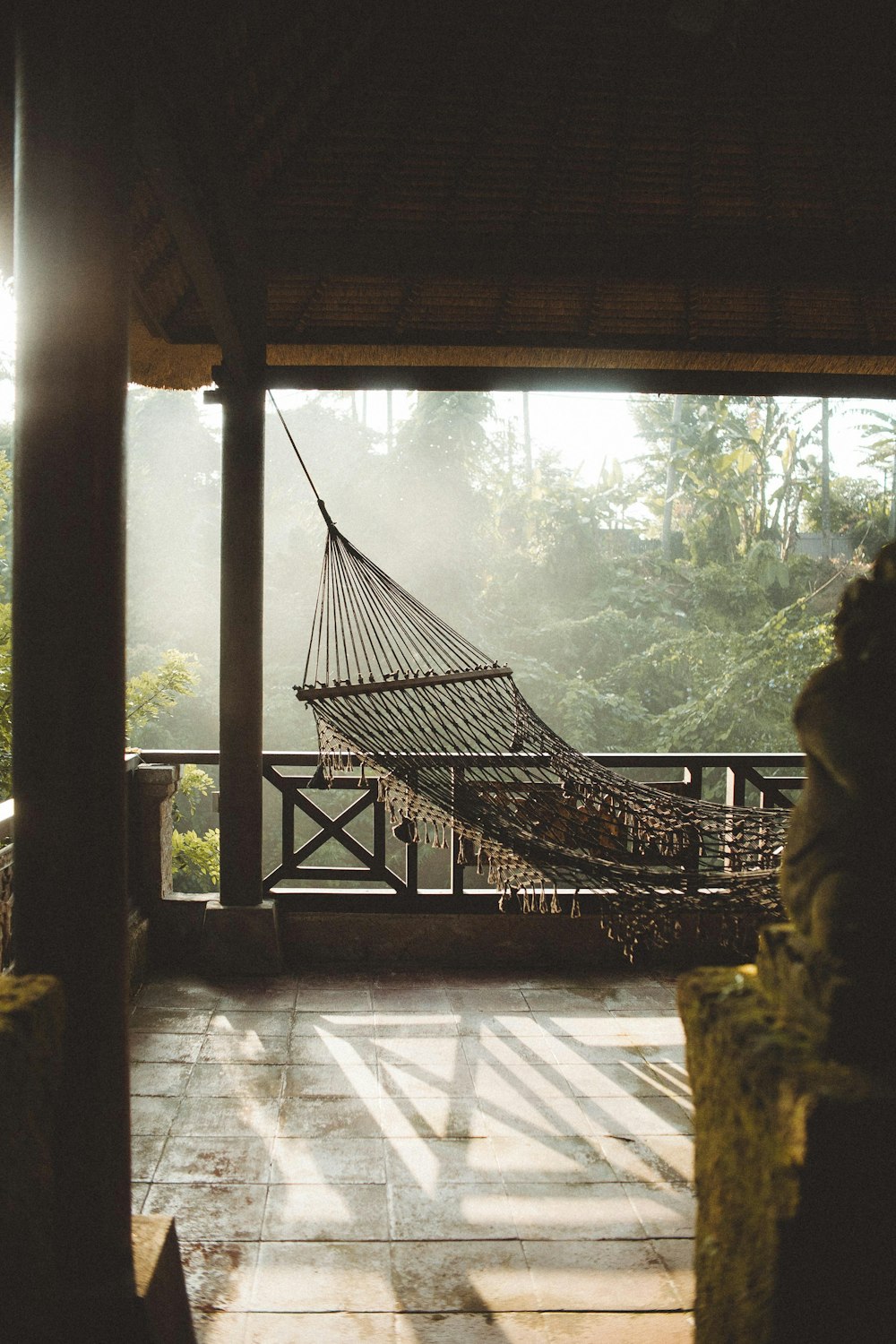 hammock in gazebo