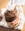 Nutella plastic container on white textile