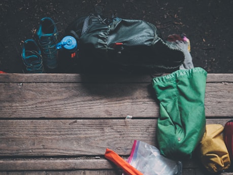 black backpack