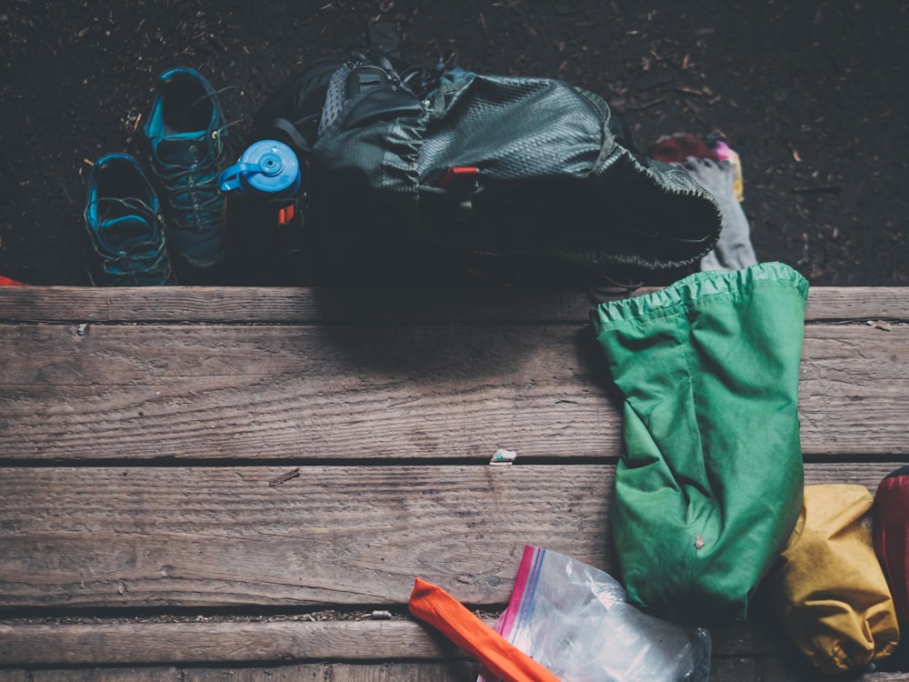 black backpack