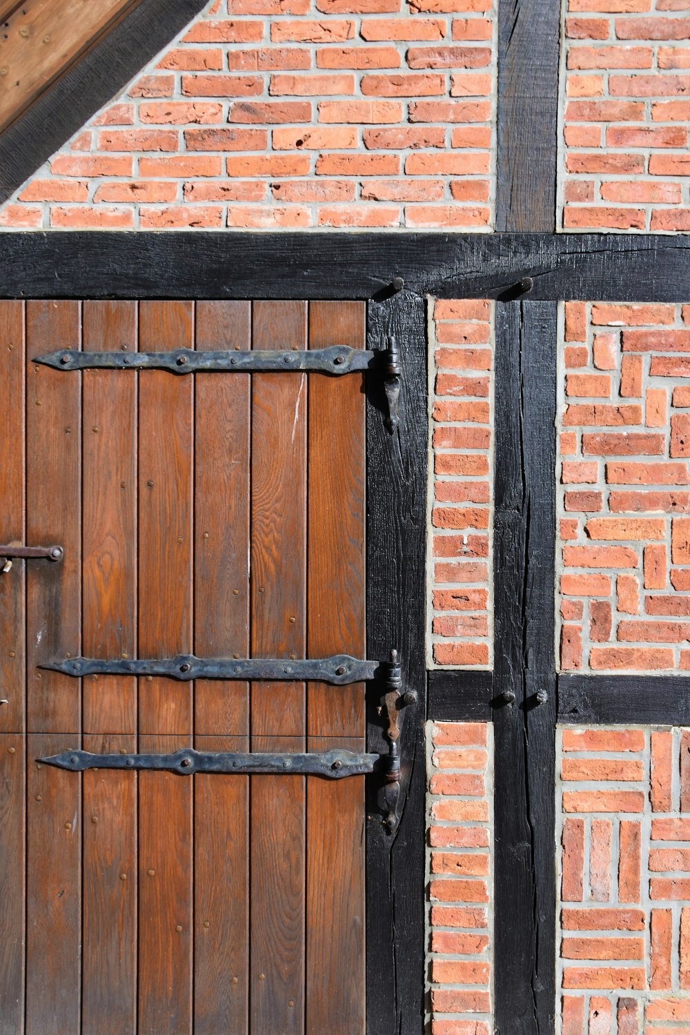 brown wooden door