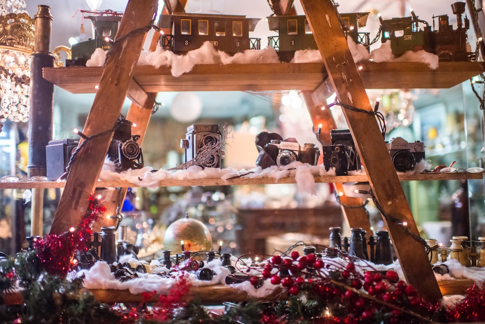 selective focus photography of Christmas themed decors