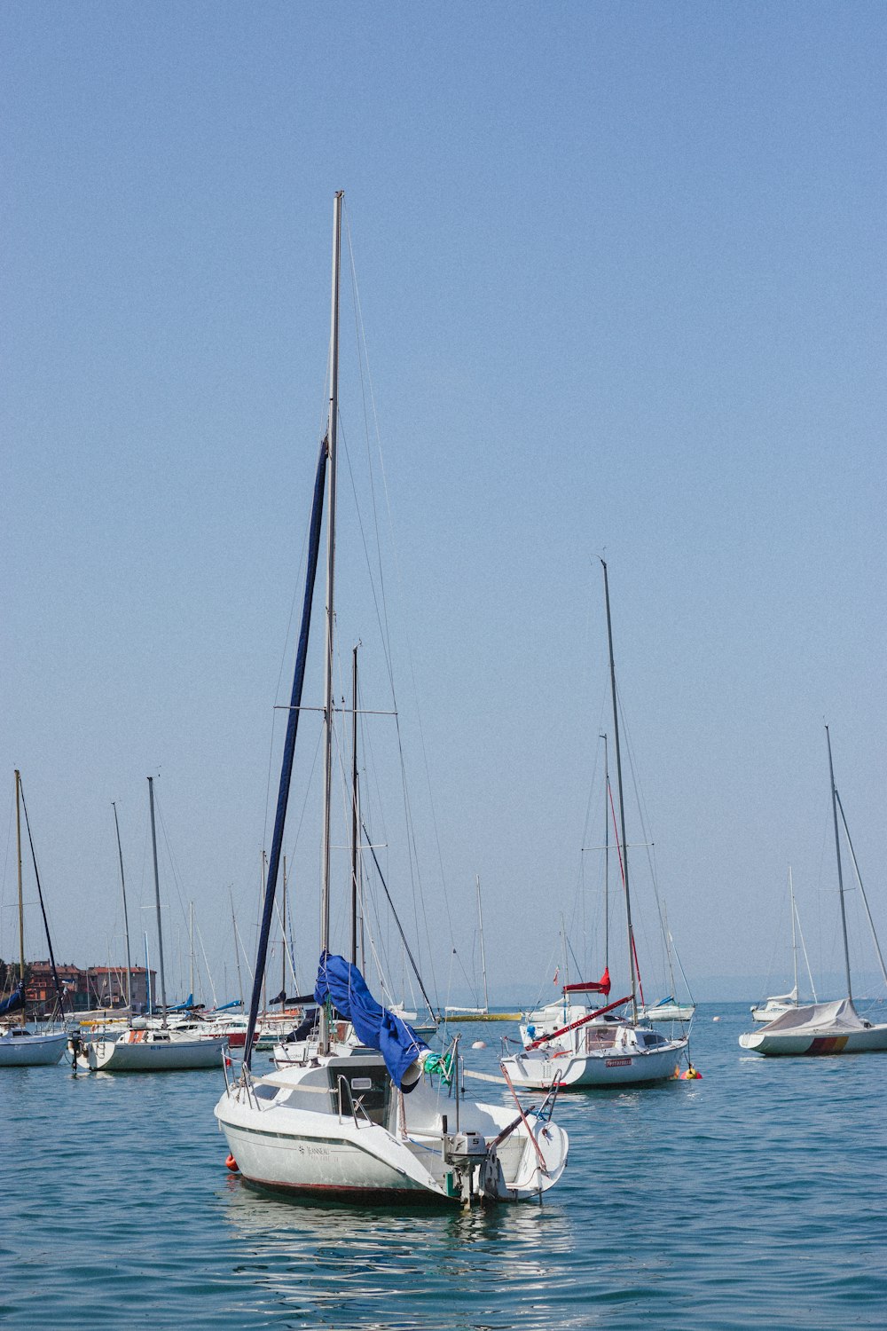 white boat on water