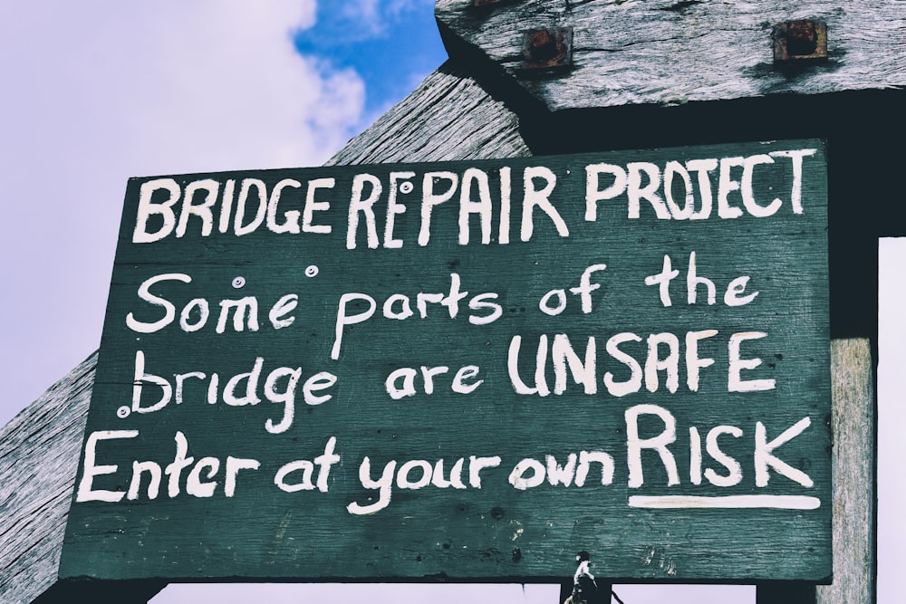 Bridge Repair Project signage