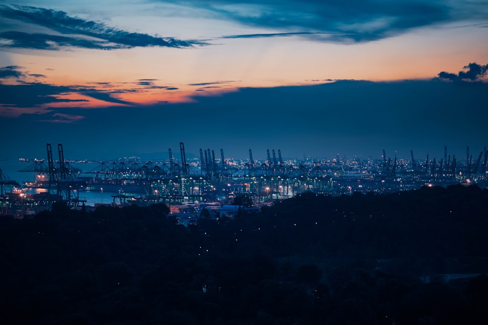 cityscape during golden hour