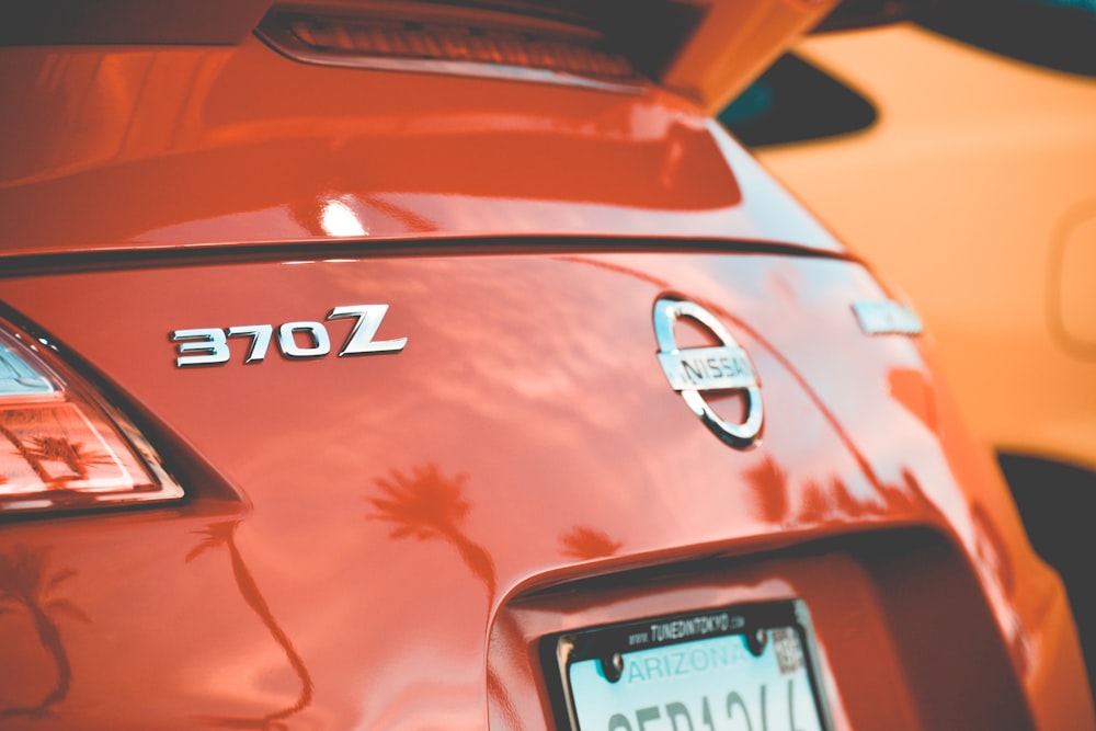 red Nissan 370Z