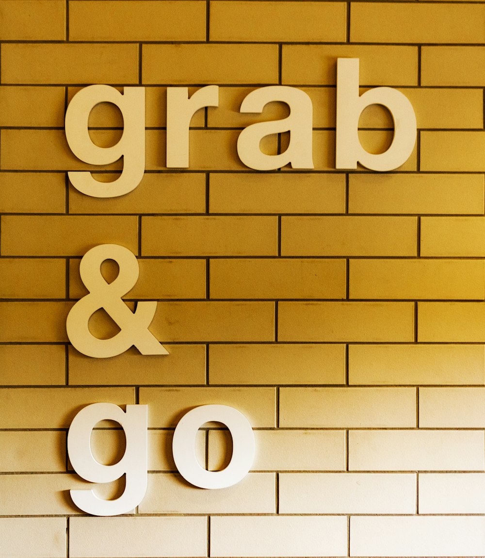 grab and go signage