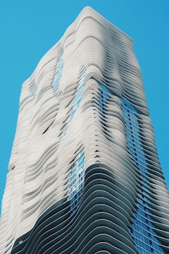 low angle photography of white high rise building