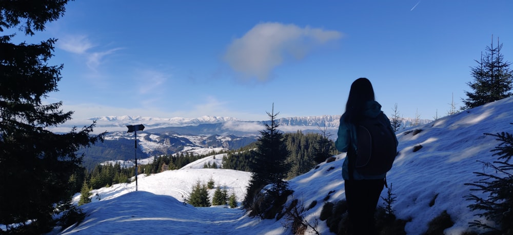 mountain covered with snow during daytime