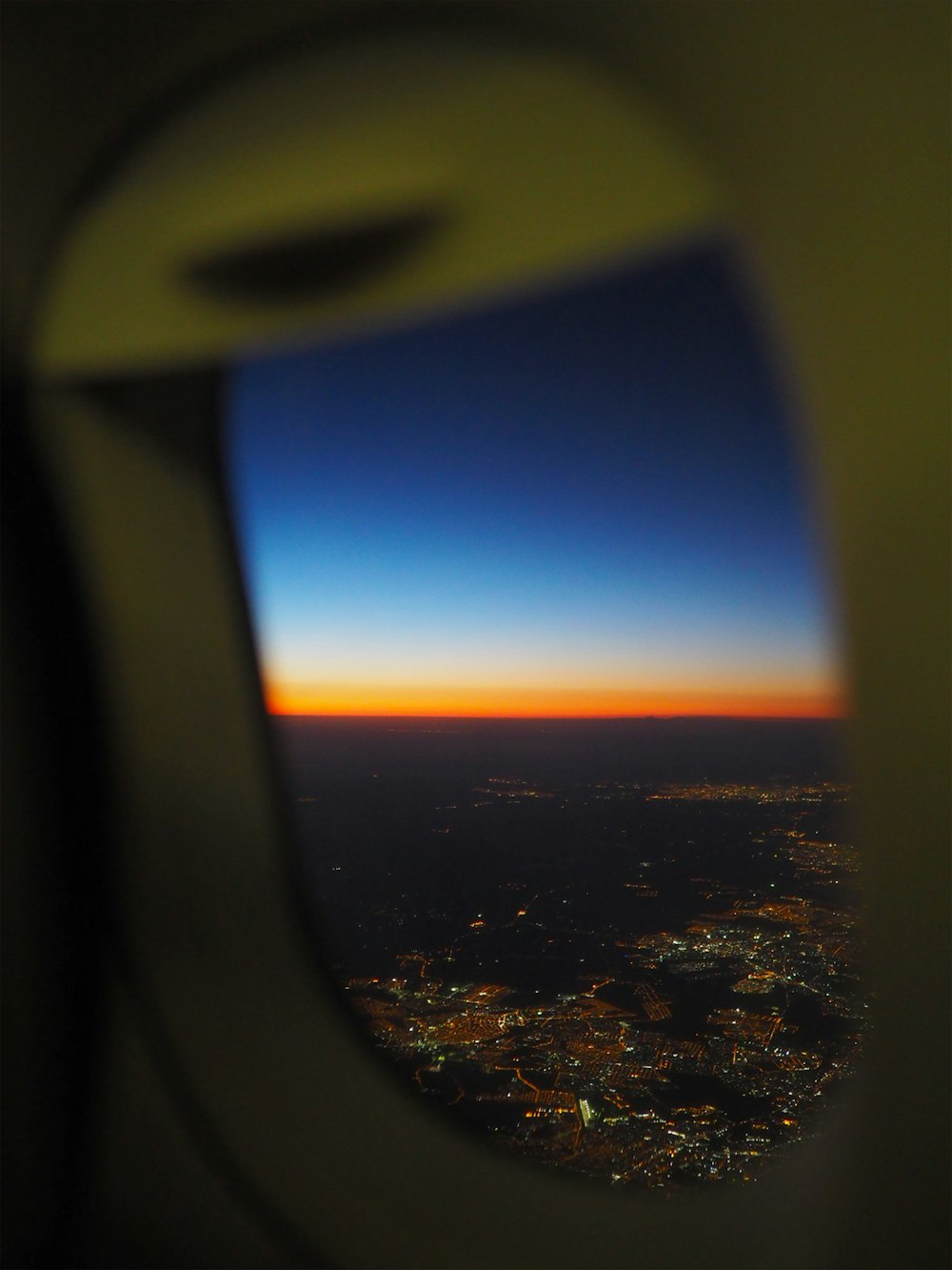 photo of building inside airplane