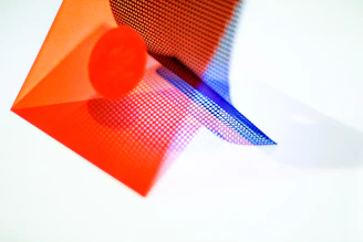 red and blue plaid textile
